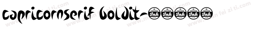 CapricornSerif BoldIt字体转换